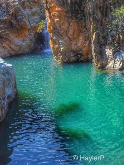 Pozo Azul, sitio turístico cerca de Ábrego